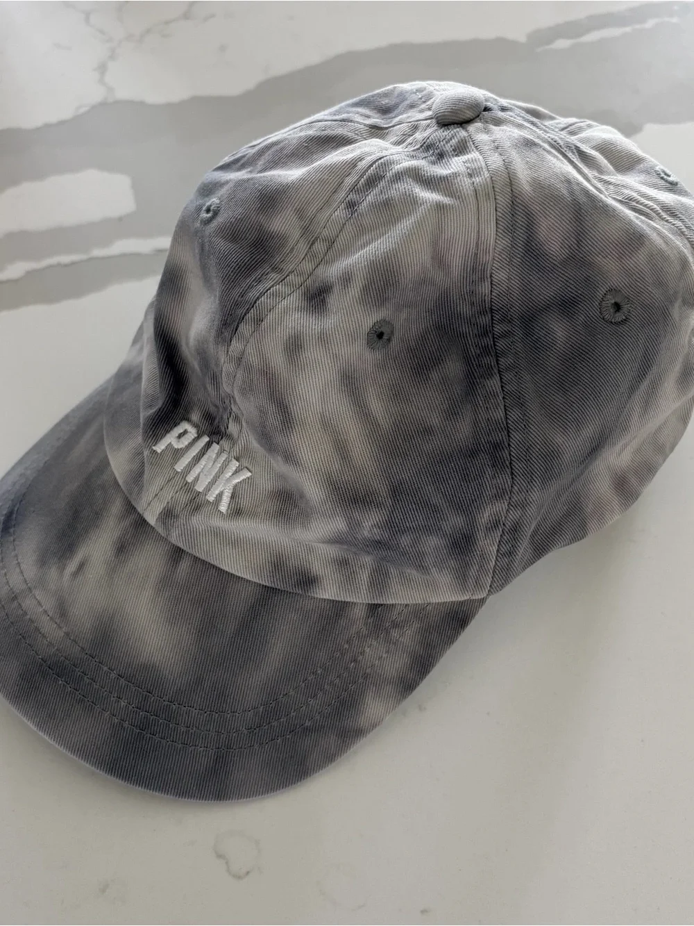 PINK Victoria's Secret Tie-Dye Grey woman’s Baseball Cap